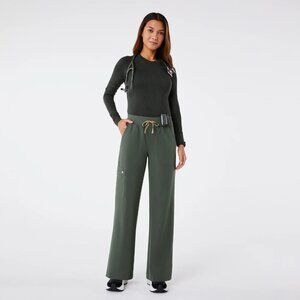 FIGS Moss High Waisted Isabel Wide Leg